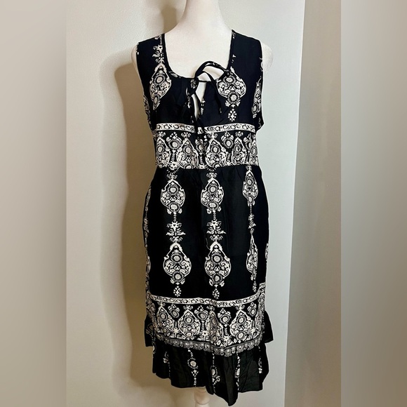 aden + anais Dresses & Skirts - A.N.A  Black & White Boho Midi Dress – Size XL